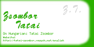 zsombor tatai business card